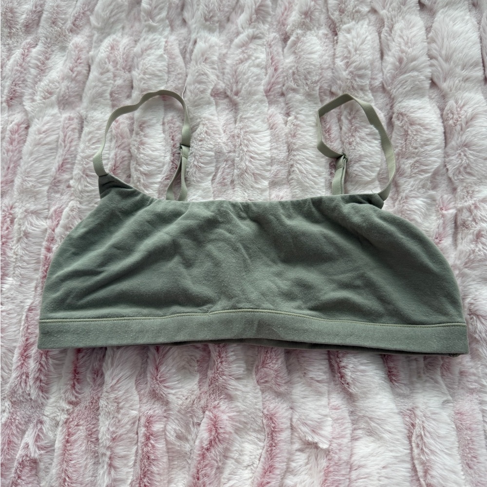 Skims cotton jersey scoop bralette in mineral XS